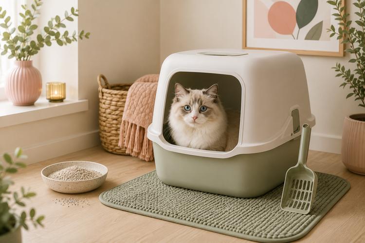 Kattenbak & stenen