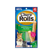 Inaba - Rolls Chicken Wraps Tuna 4 Tubes - Dierenshop Lady