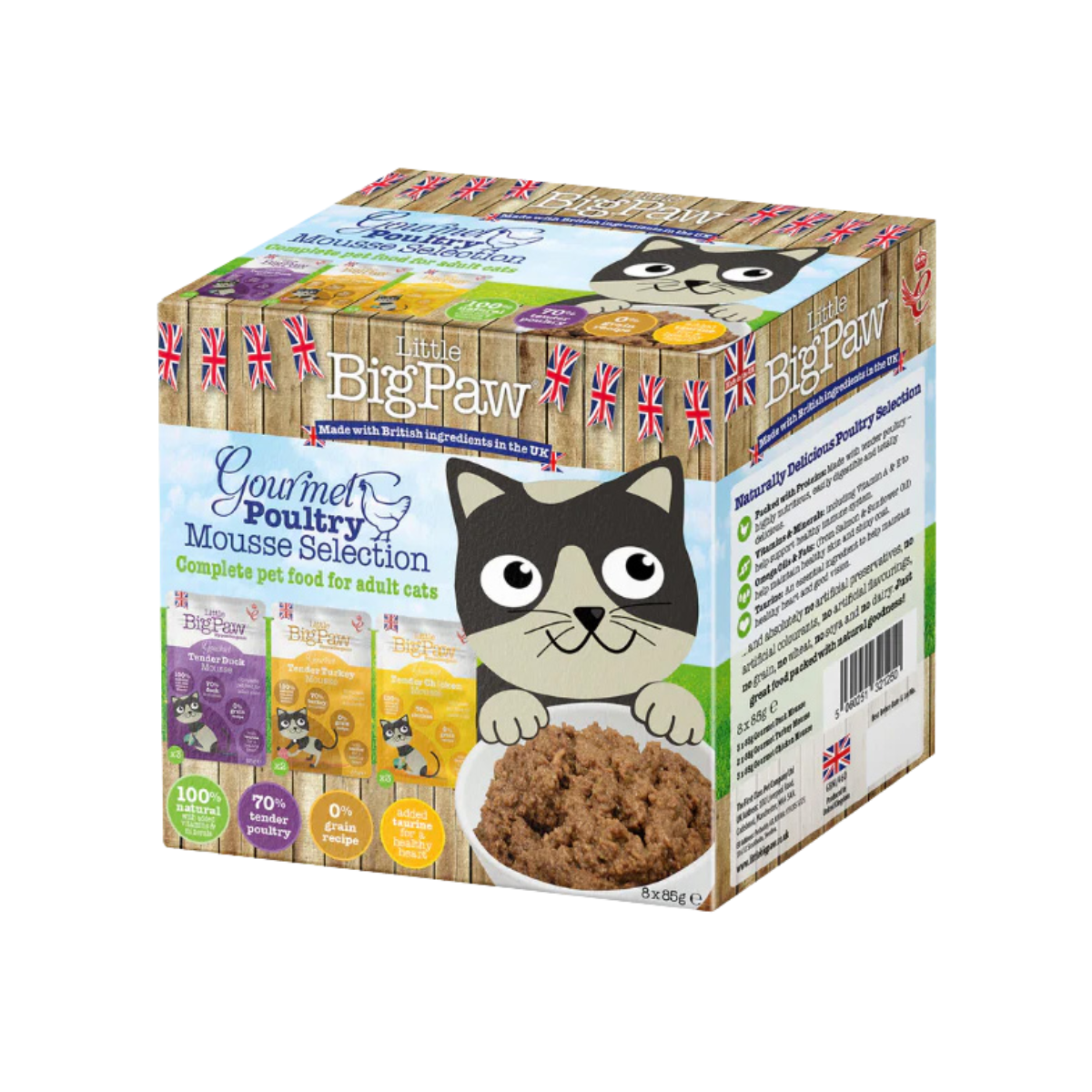Little Big Paw - Gourmet Multipack Poultry Mousse - Dierenshop Lady