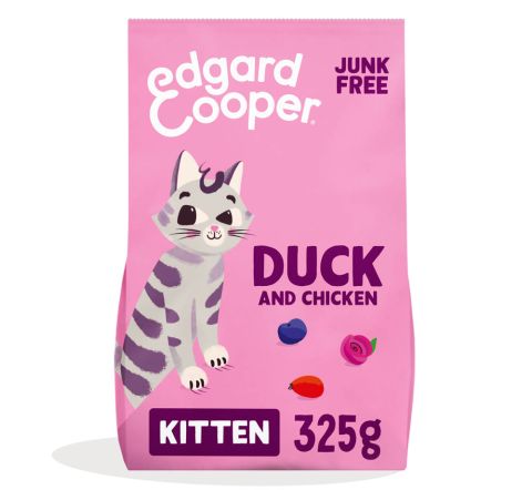 Edgard & Cooper - Kitten Fresh Free-Run Duck and Free-Range Chicken with blueberries, roseflowers and rosehip - Dierenshop Lady