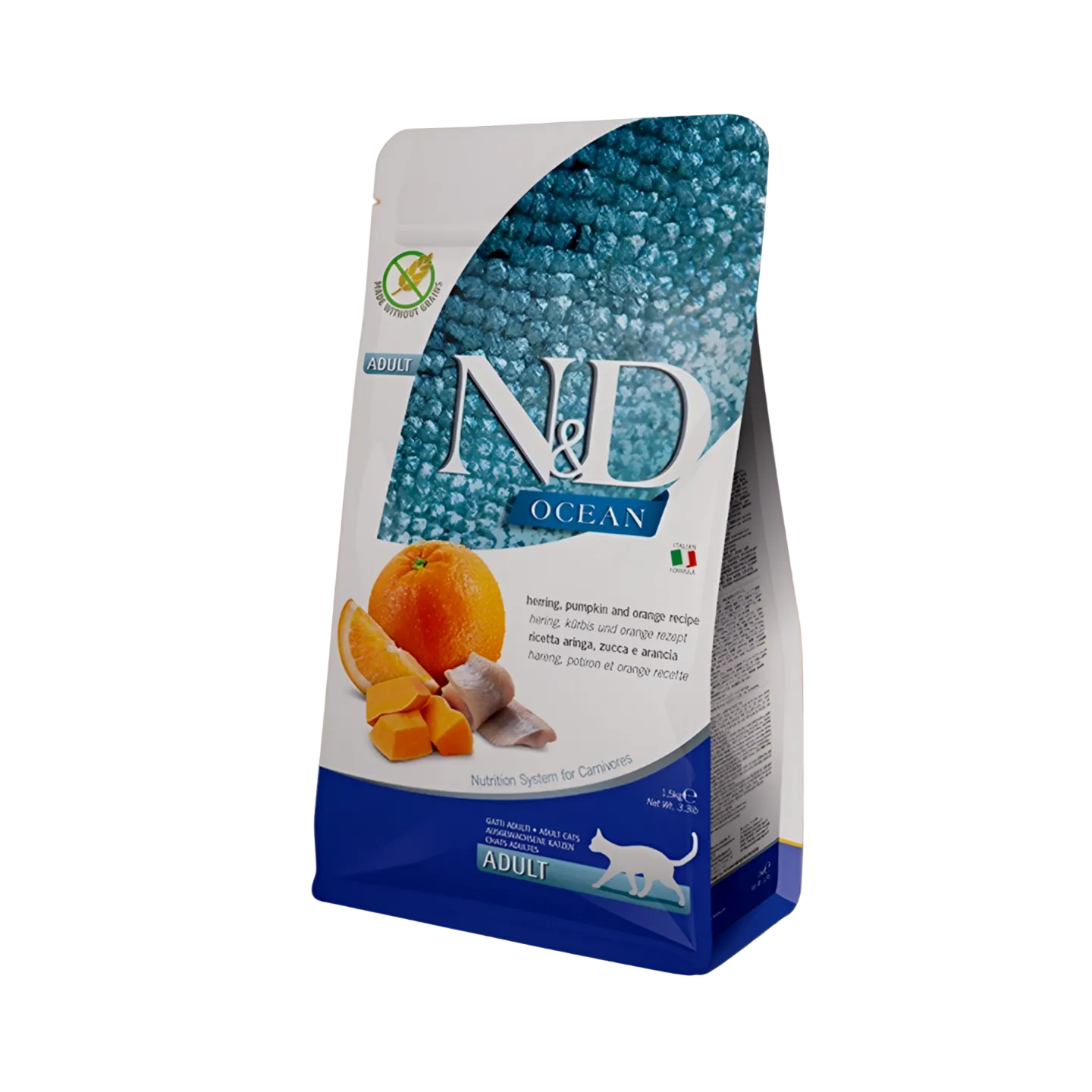 Farmina - N&D Ocean Herring with Pumpkin - Dierenshop Lady