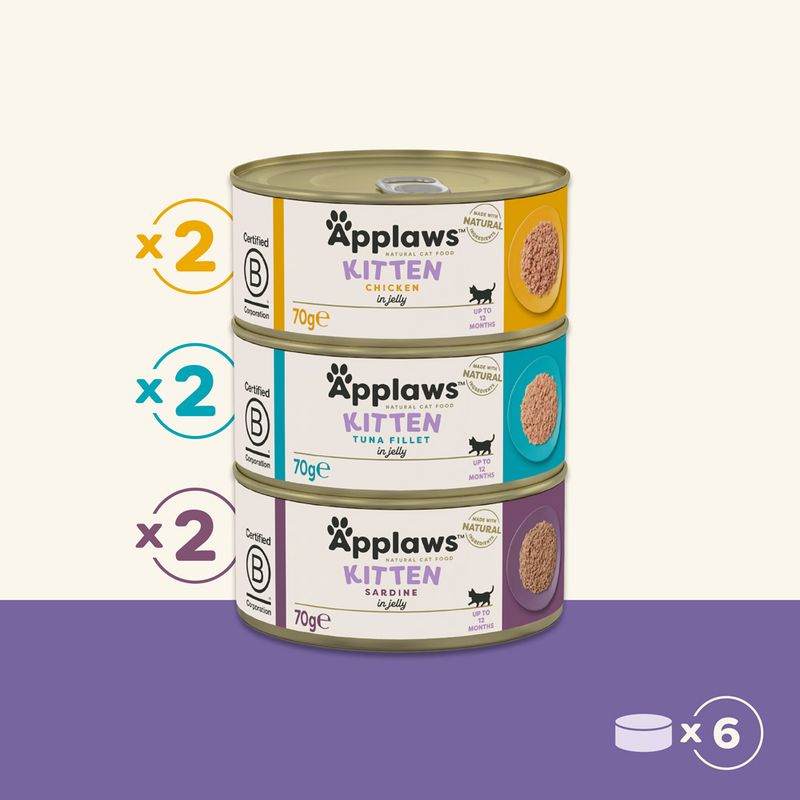 Applaws - Kitten Can Multipack 6 x 70 gr