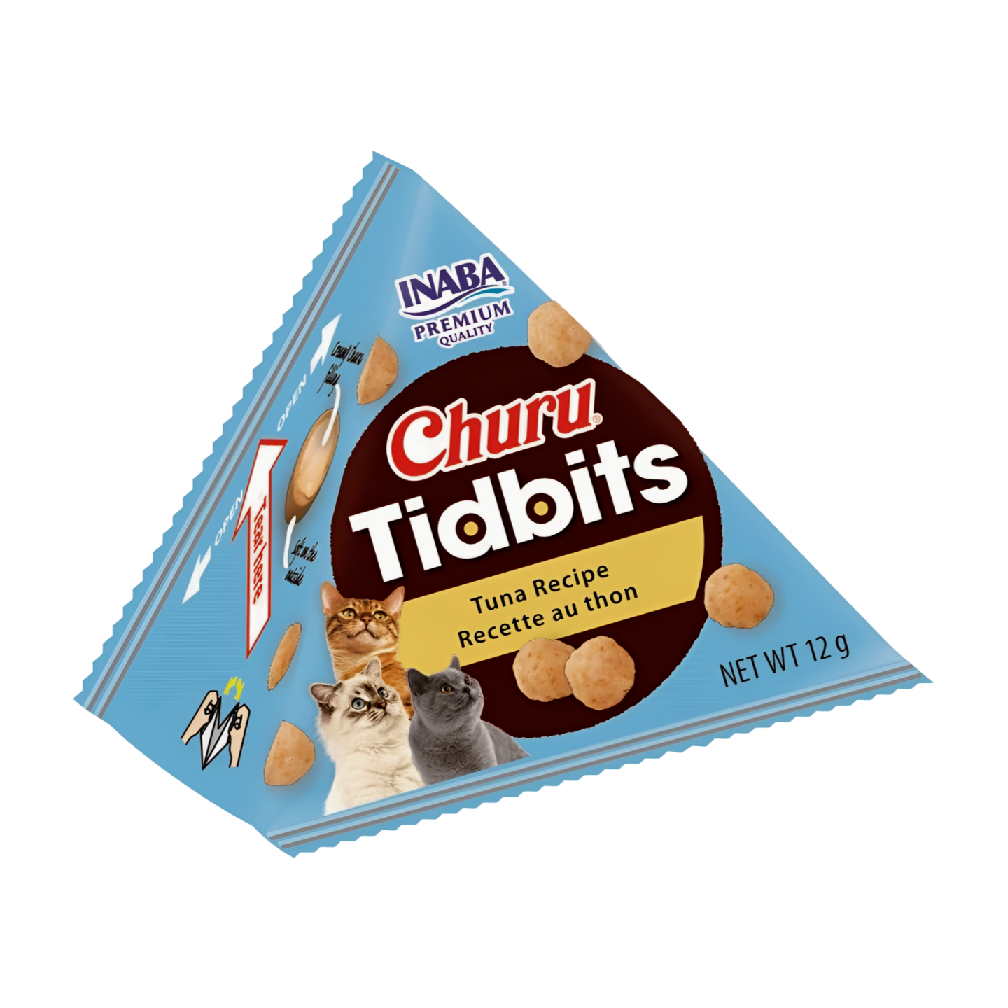 INABA Churu Tidbits Kattensnack - Tonijn Recept (3 stuks) - Dierenshop Lady