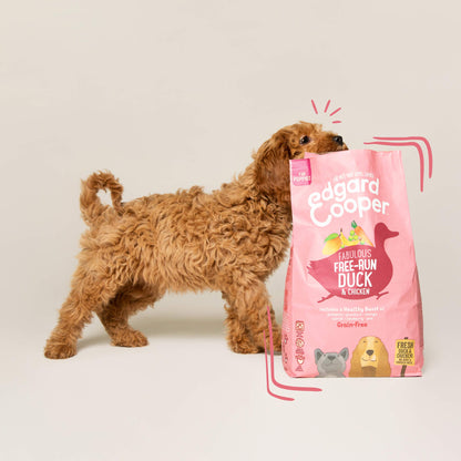 Edgard & Cooper - Puppy Fresh Free-run Duck & Chicken with plantain,mago, carrot & peas - Dierenshop Lady