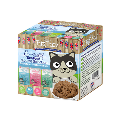 Little Big Paw - Gourmet Multipack Seafood Mousse - Dierenshop Lady