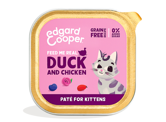 Edgard & Cooper - Free-run duck and chicken paté for kittens - Dierenshop Lady