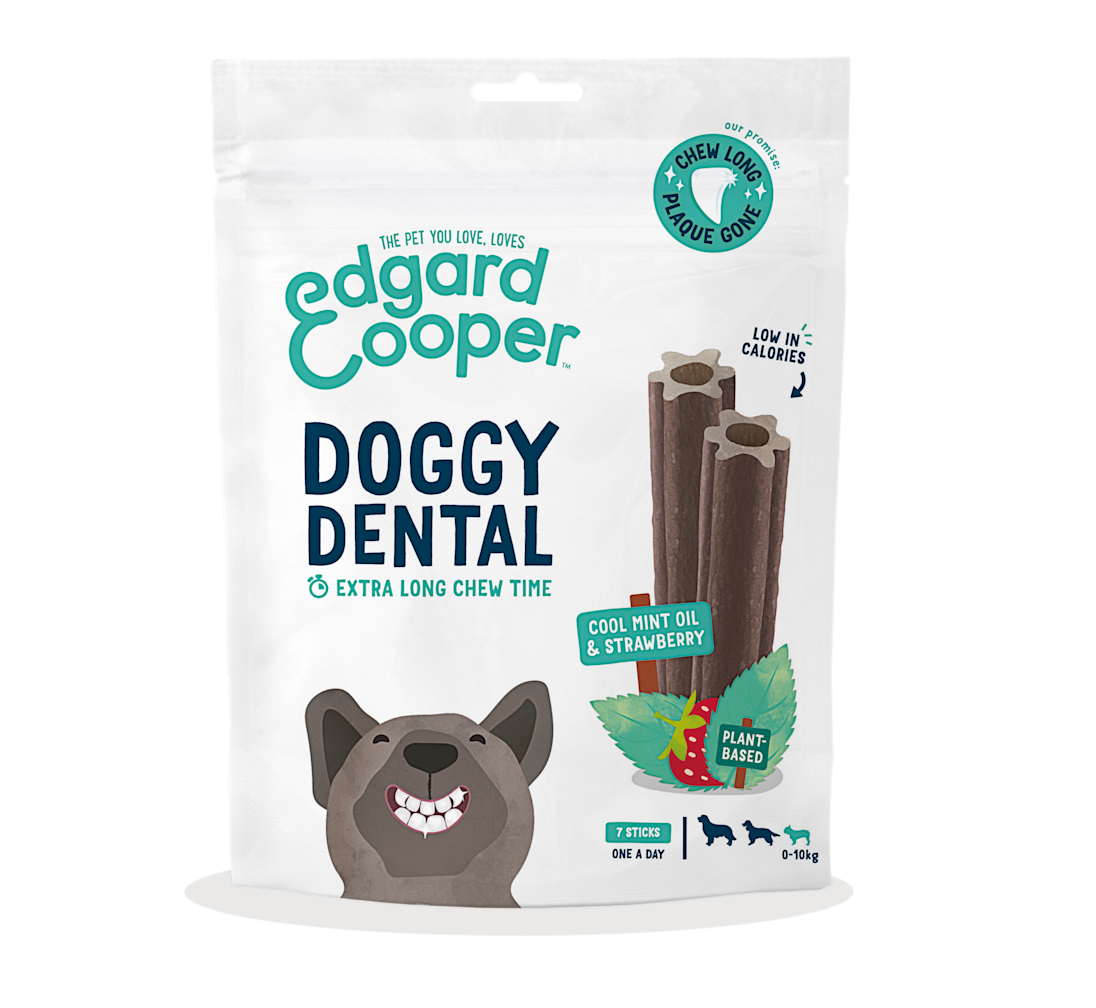 Edgard & Cooper - Doggy Dental Strawberry & Mint - Dierenshop Lady
