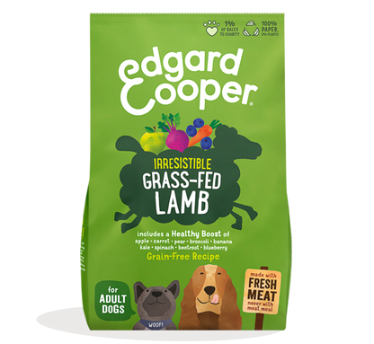 Edgard & Cooper - Adult Fresh Grass-Fed Lamb with apple, carrot, beetroot & blueberry - Dierenshop Lady