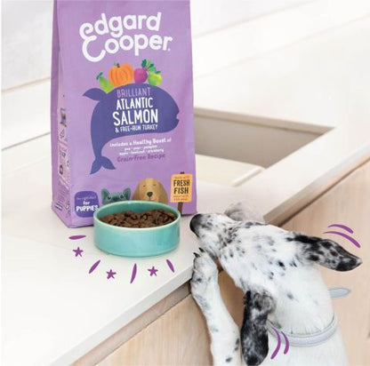 Edgard & Cooper - Puppy Fresh Atlantic Salmon & Free-run Turkey with pear, pumpkin, and apple - Dierenshop Lady