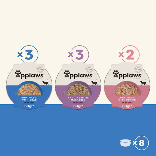 Applaws - Pots Multipack Fish Selection 8 x 60 gr