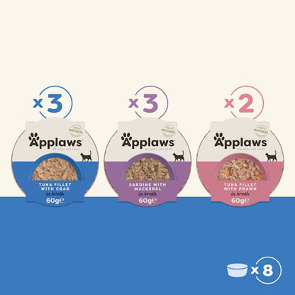 Applaws - Pots Multipack Fish Selection 8 x 60 gr