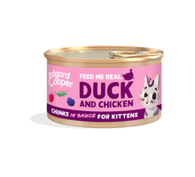 Edgard & Cooper - Kittens Free-run Duck and Chicken chunks in sauce - Dierenshop Lady