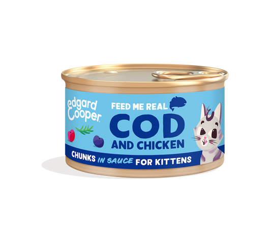 Edgard & Cooper - Kittens MSC cod and free-run chicken chunks in sauce - Dierenshop Lady